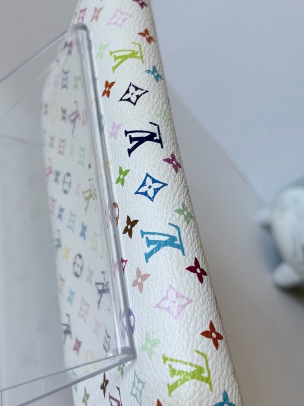 Louis Vuitton Takashi Murakami White Multicolor Monogram Long Continental Wallet - Picture 2 of 13
